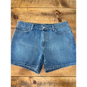 Womens Polo Jeans Company Ralph Lauren 90s Style Mom Jean‎ Shorts Size 14